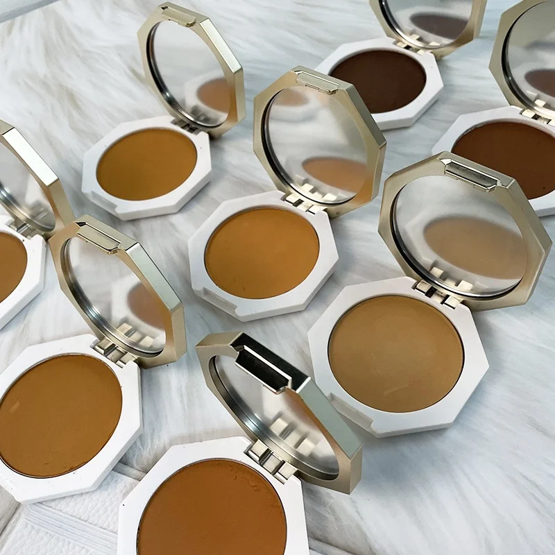 Private Label Bronze Highlight Palette DIY No Logo Customized Octagon Highlight  Palette