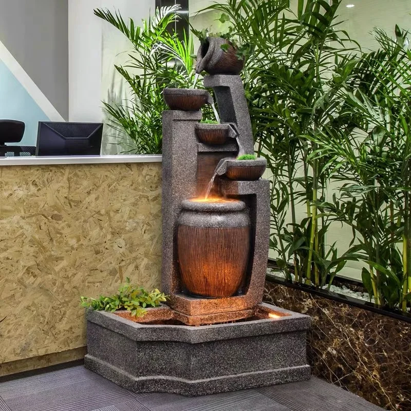 Outdoor Stone Garden Fountain for House and Garden water fountain indoor waterfall wall