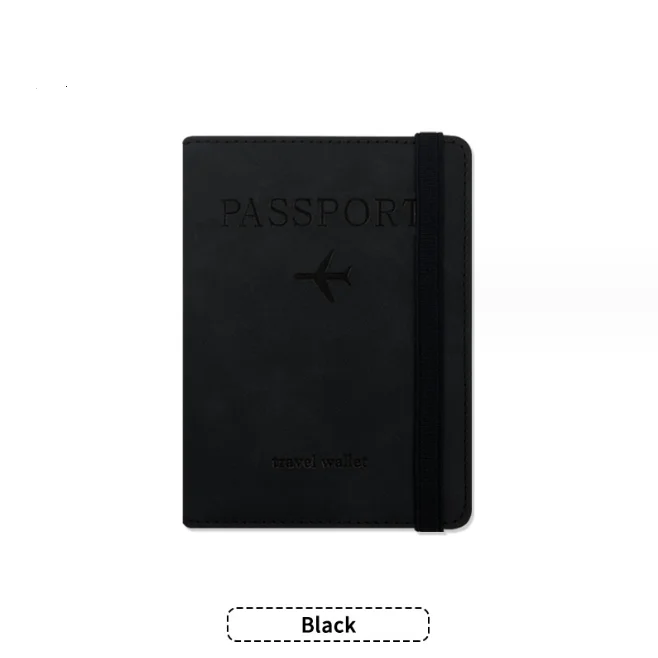 Hot Multifunctional RFID Blocking Business Passport Holder Travel Accessories Pu Portable Id Bank Card Passport Holder