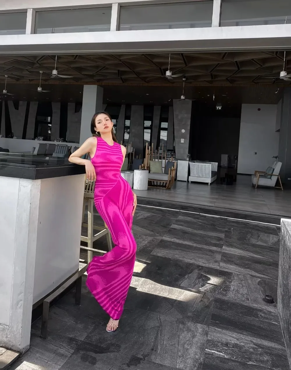 2023 clothing leopard print fall luxury tight modest vest korean custom sexy long ladies knit sleeveless sweater dress for women