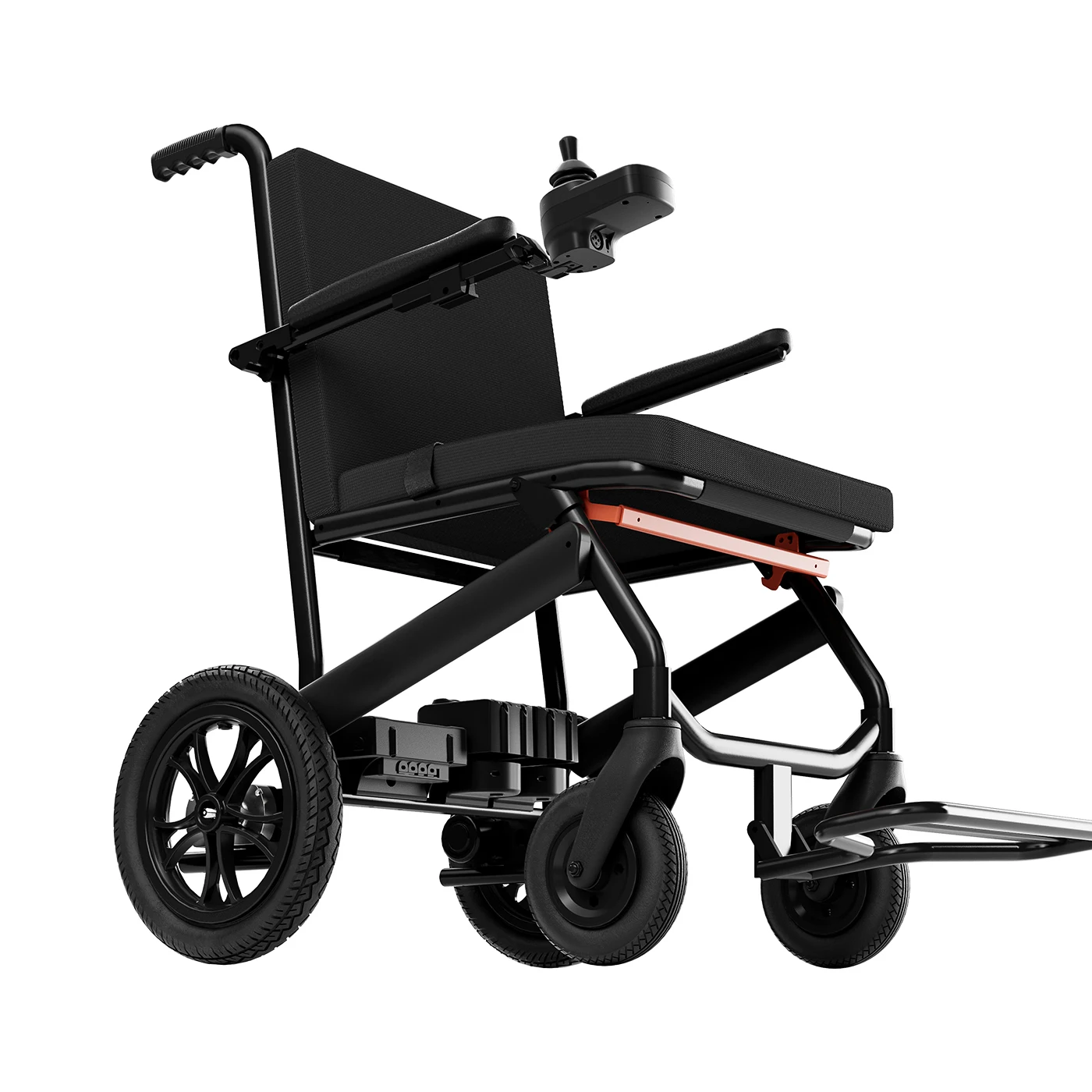 Aluminum Alloy Folding Power Chair Lightweight Portable Electric Wheelchair Remote Control Walker & Rollator for the Disabled