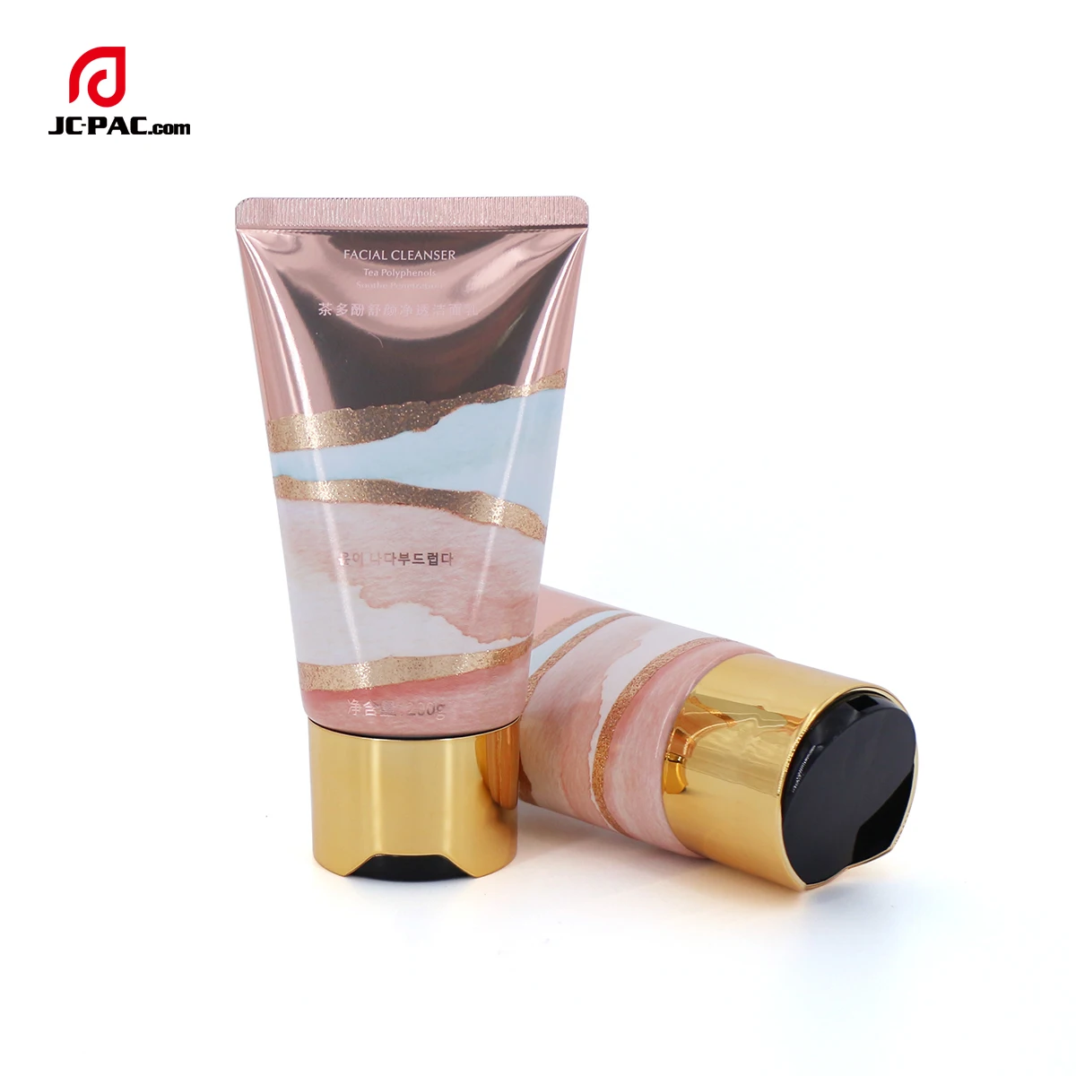 100ml 120ml 150ml Laminated Tube Large Capacity Plastic Packaging Tubes Gloden Shiny Lotion Cosmetics Face Cream Tube Packaging