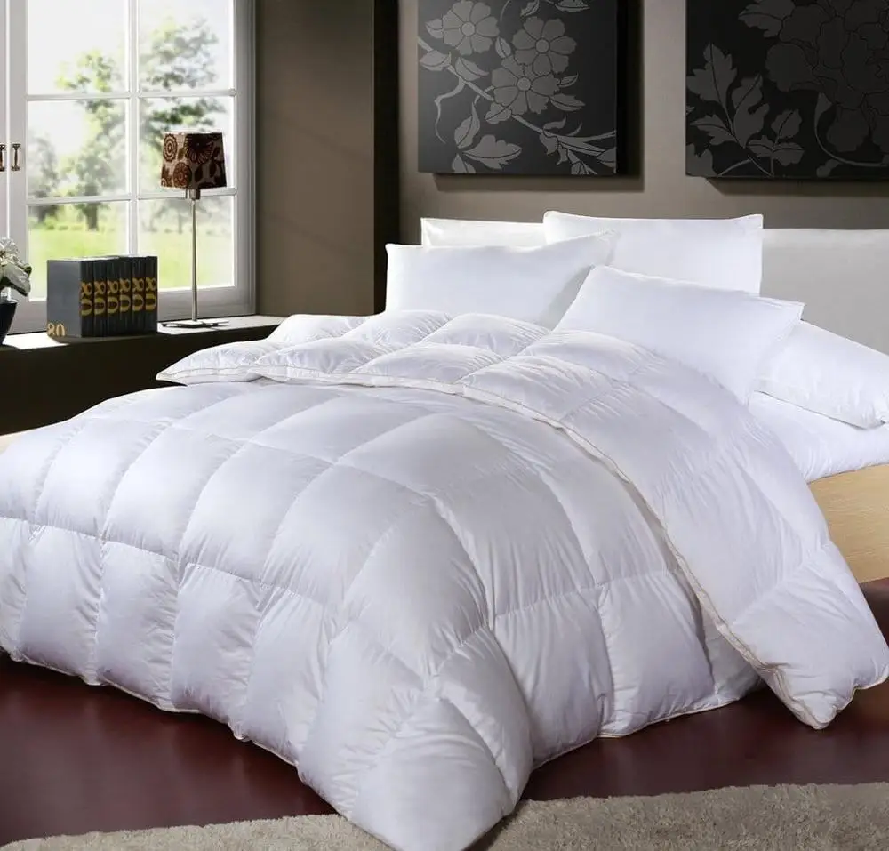 
Luxury Bedding Goose Down Feather Quilt Comforter Duvet 