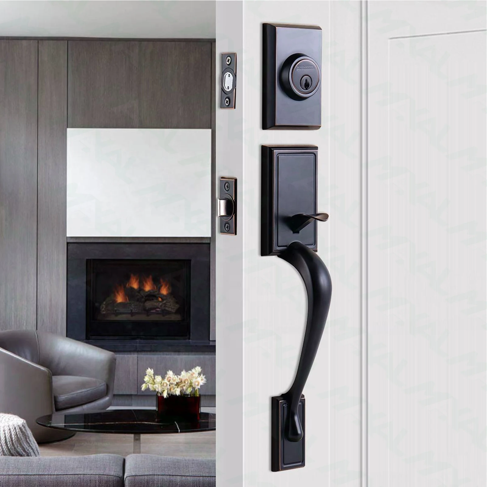 2024 MAXAL American Standard household suitable wooden and steel door lower price luxury Grip handle locks door lock