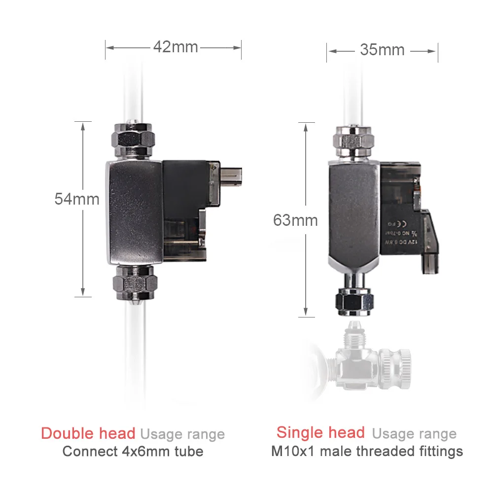 Aquarium Co2 external Solenoid Valve kit CO2 System Regulator Magnetic solenoid Valve for Plant Tank