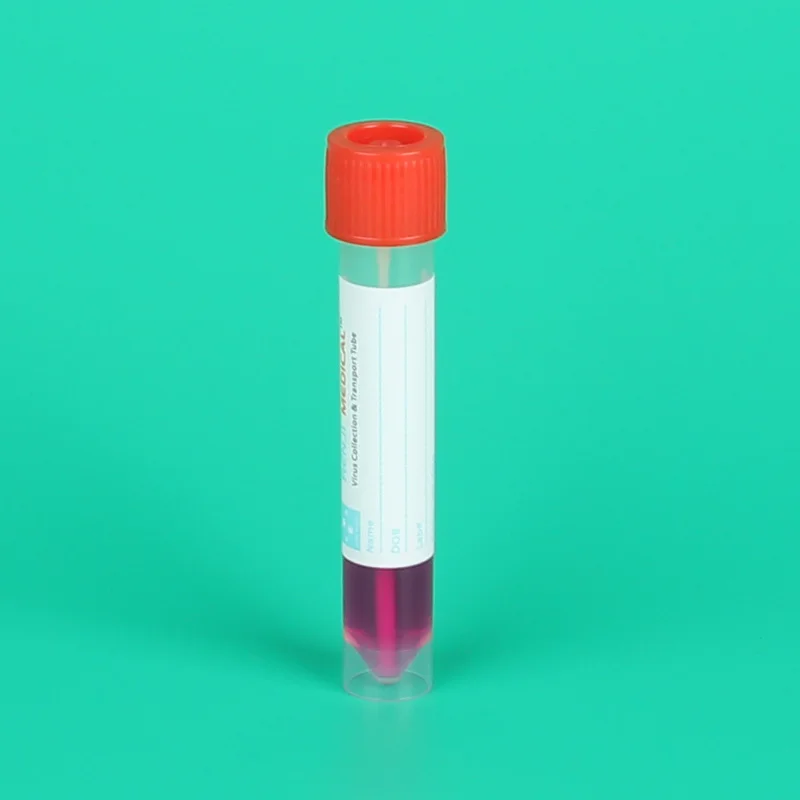 
Swab Nasal Test Virus Kit Viral Transport Tube Buccal DNA Cells Sampling Nylon Flocked Swab and Tube 