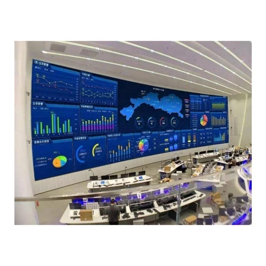 Indoor P1.25 P1.56 P1.87 4K Gob 16:9 600mm*337.5mm Digital TV Led Screen For Monitor Room command center