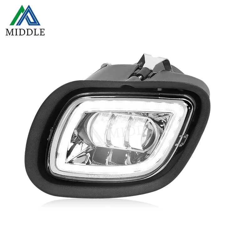 2021 AMERICAN TRUCK LED DRL WITH SEQUENTIAL TURN SIGNAL CHROME STYLE HEADLIGHT FOR 2008-2017 FREIGHTLINER CASCADIA