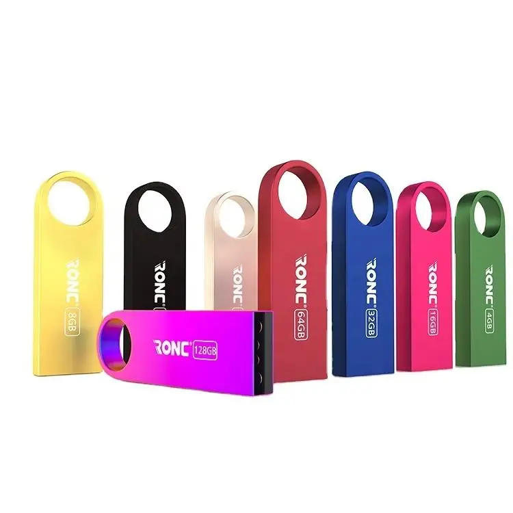 Wholesale Custom Logo USB 2.0 3.0 Pen Drive Mini 4GB 8GB 16 GB 32 GB 64GB 128 GB Pendrive Metal Flash Drive