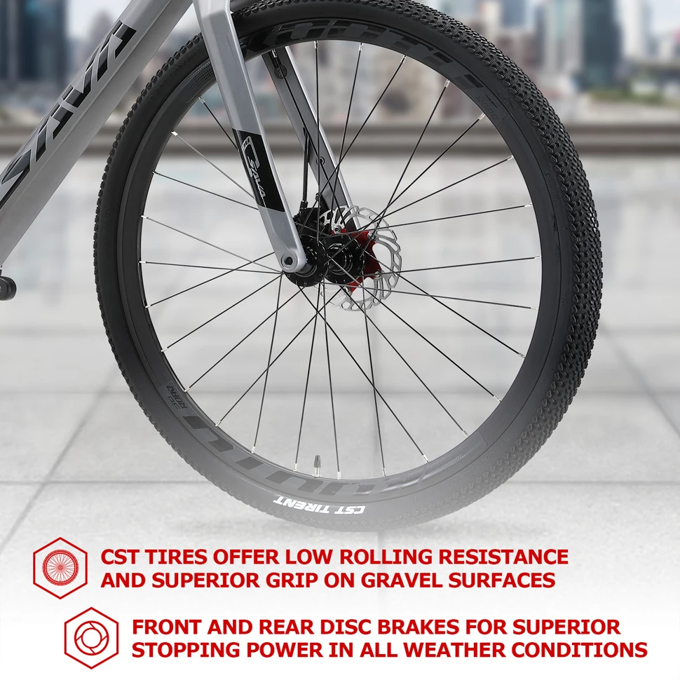 SAVA Shimanos R11-R3000 Carbon Fiber Gravel Road Bike for Sale 18 Speed Disc Brake Carbon Frame Racing Gravel Bike for Adults