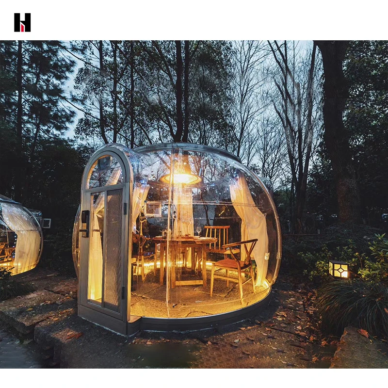 dome house prefab hotel high-end custom waterproof and sound insulation pc dome house outdoor