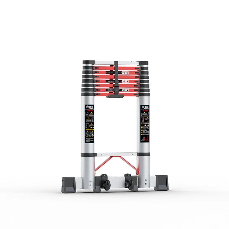 Aluminium Single Straight telescopic Ladders Portable Telescopic Extensions Ladders Aluminium Folding Ladder For Outdoor