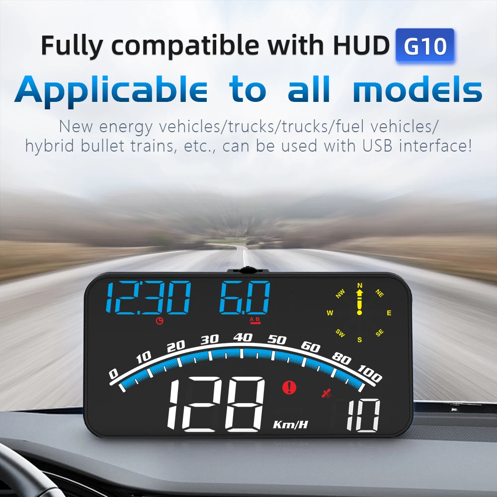 Lancol New GPS HUD Display Speedometer Head Up Gauges Windshield Projector