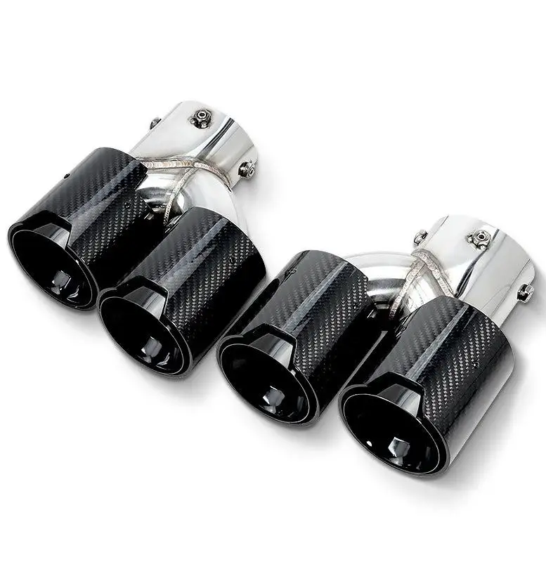 Car Exhaust Pipe Exhaust Pipe Muffler Tip Exhaust System Pipes Carbon Fiber for BMW G20 G28 M240i M340i M440i 19-22 Carton Box