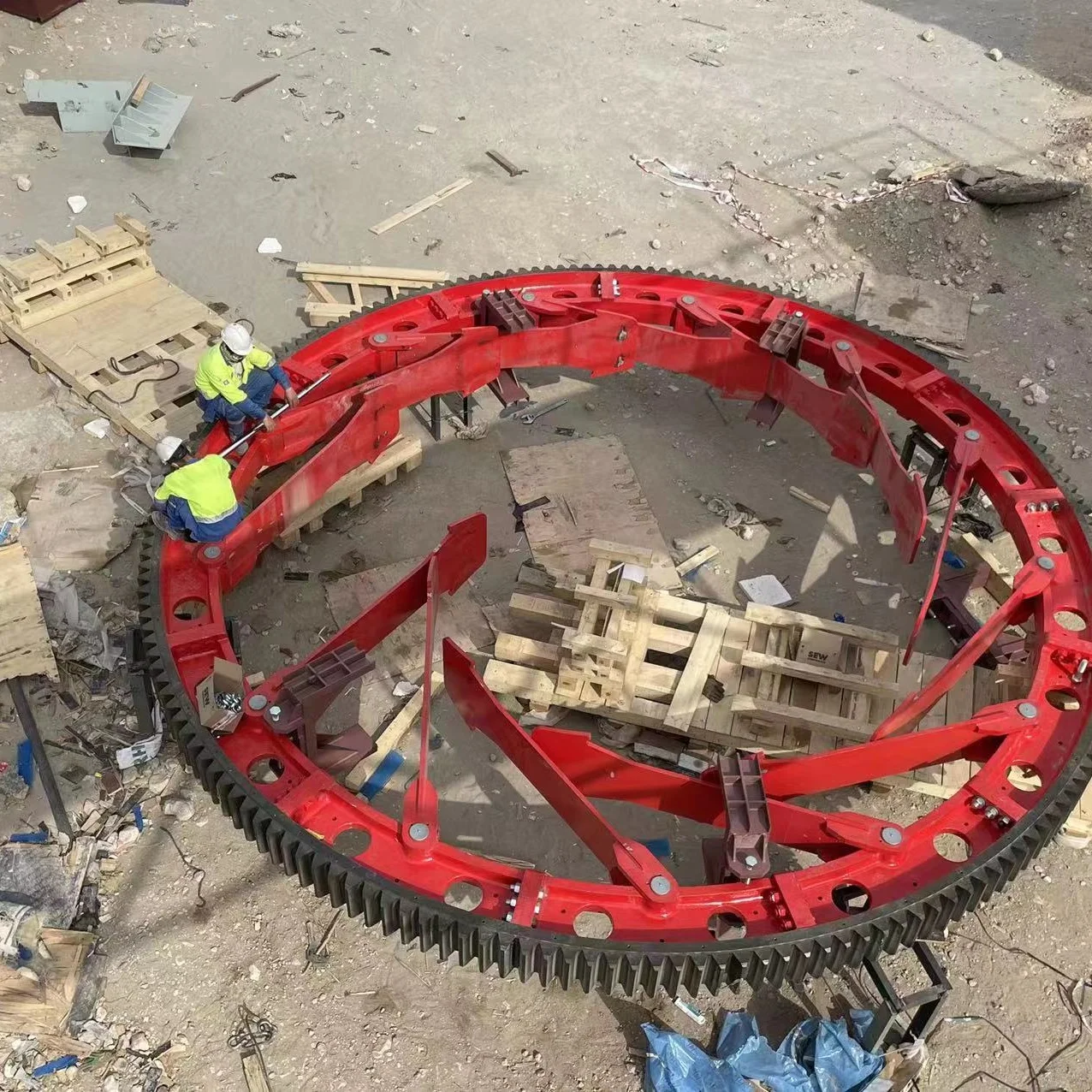 Girth gear pinion spare parts of rotary kiln