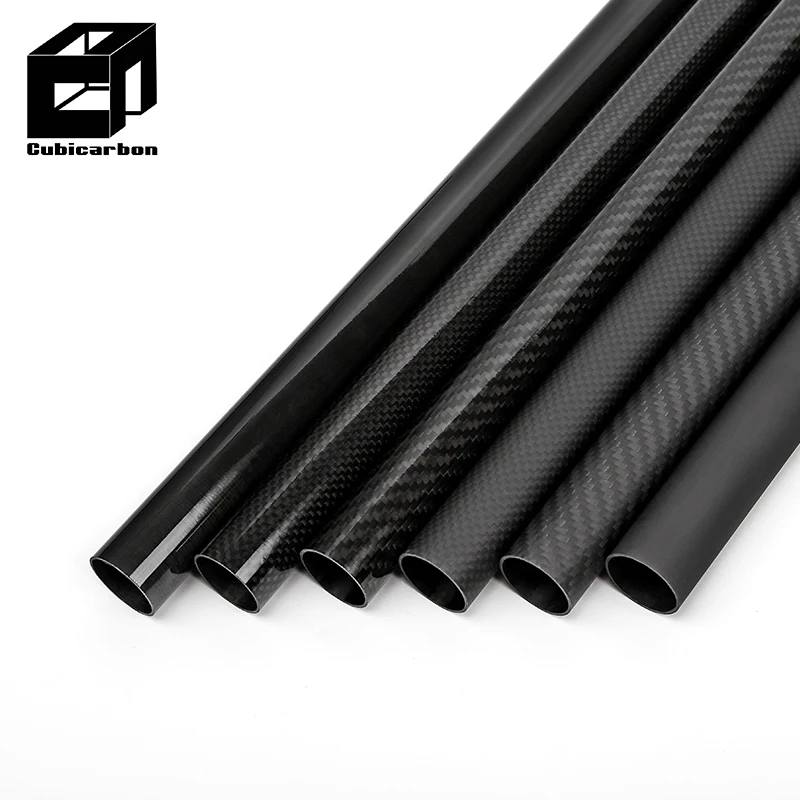 16 inch 18 inch ud Carbon Tube High Strength Custom 1 inch 25mm OD Carbon Fiber Tubing Cnc drilling holes