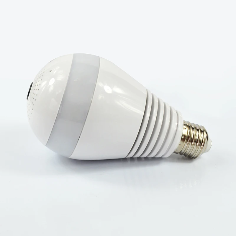 Африканская панорамная Светодиодная лампа 360 градусов 960P1080P для домашней системы видеонаблюдения WiFi лампа «рыбий глаз» лампа IP-камера двухканальная аудиокамера