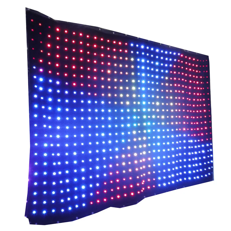 wedding stage decoration p3 p5 p9 p18 indoor led ceiling drapes light decoration wedding led fabric curtain