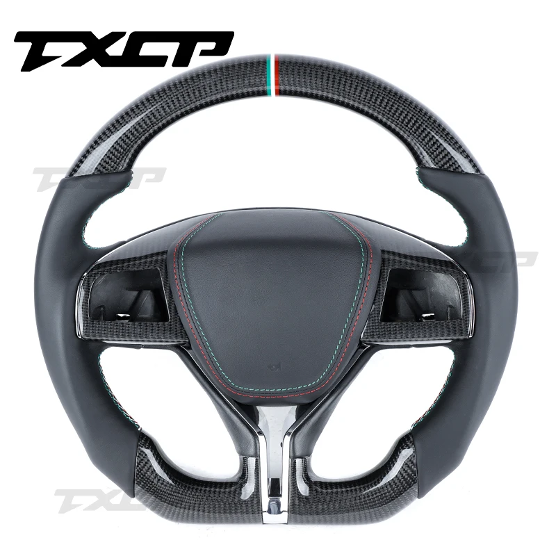Fit For Maserati Grecale Levante Ghibli Quattroporte GranCabrio GranTurismo Carbon Fibre Steering Wheel