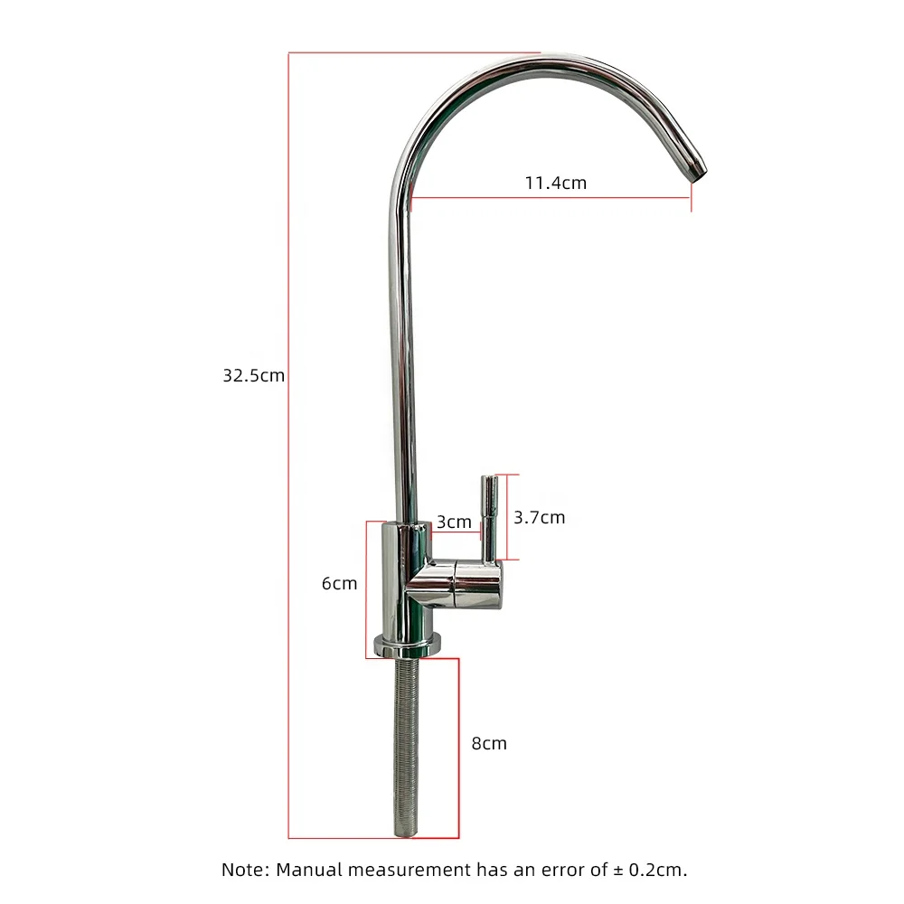 304 good quality SS sink water purifier faucet Used for reverse osmosis RO machine