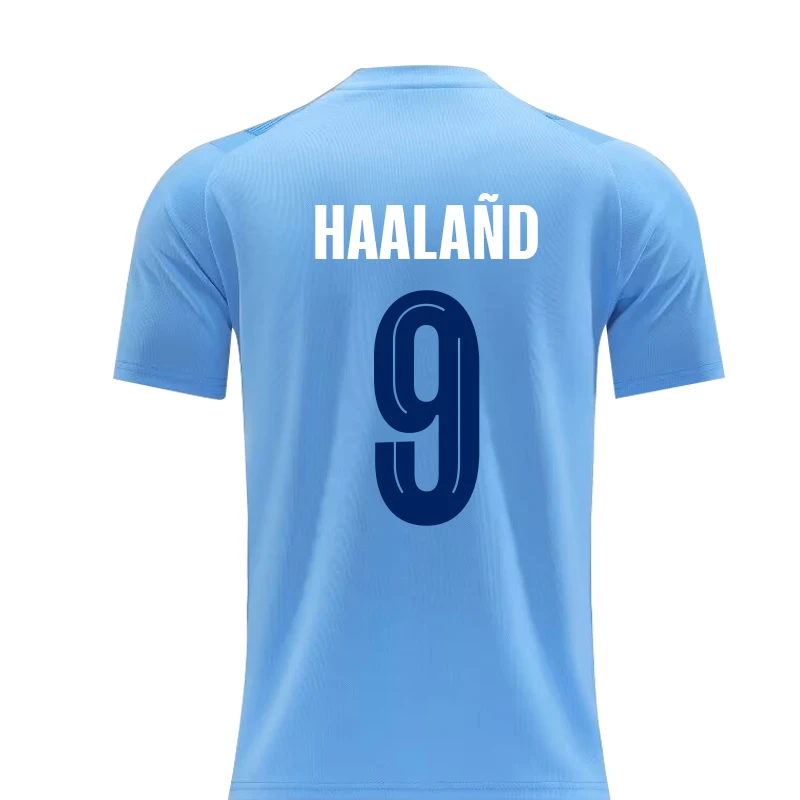 Thailand 23/24-25 Season Club Manchester Soccer Jersey HAALAND PHIF  Football Shirts Uniforms Men Adults Kids  47# 9#
