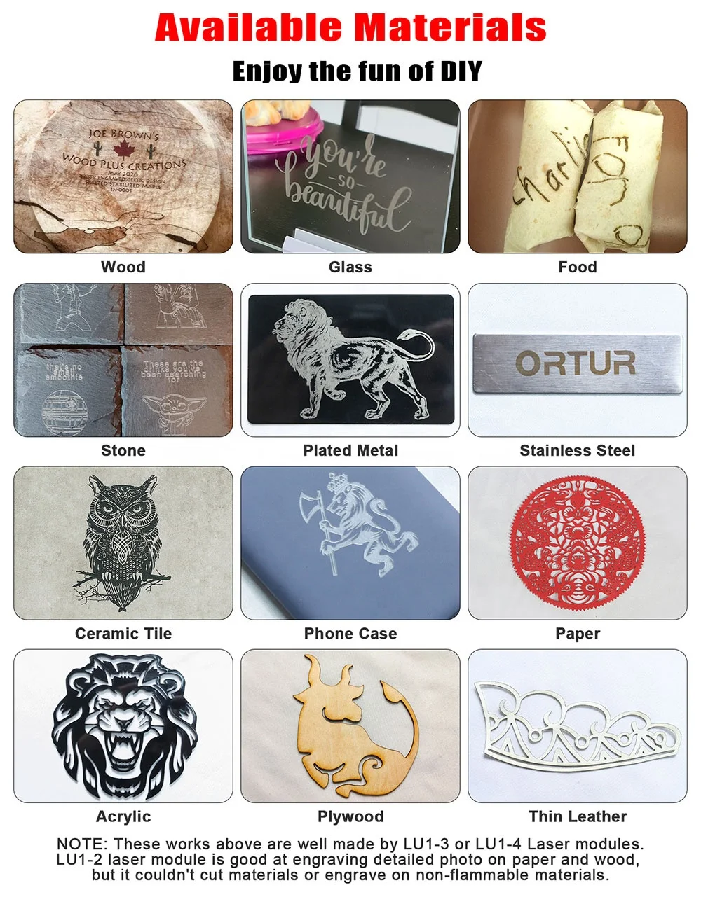 Ortur гравировальный станок DIY Защита для резки металла CNC лазерный гравер с