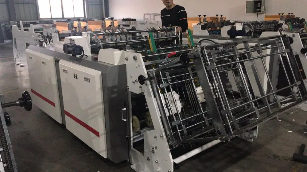 RYBJ-1200D Automatic Food carton box making machine, KFC, french fries box