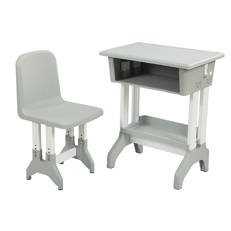 
Kids Height Adjustable School Furniture Plastic Children Study Desk And Chair 