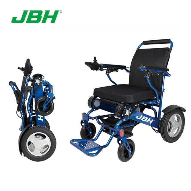 New design disabled 4 wheel electric mobility wheelchair foldable wholesale folding power wheel chair