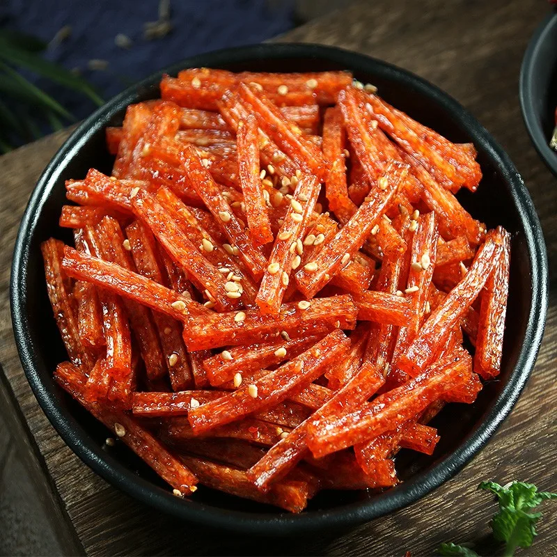 Lower Price Chinese food Spicy Strips Spicy vegetarian meat Snacks