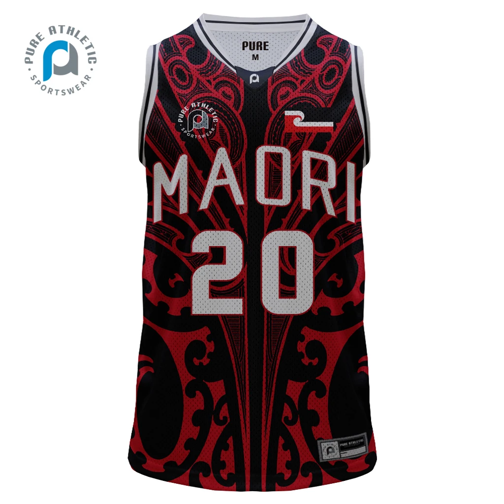 Pure 2022 Wholesale custom tattoo reversible black basketball singlet jersey for kids women men