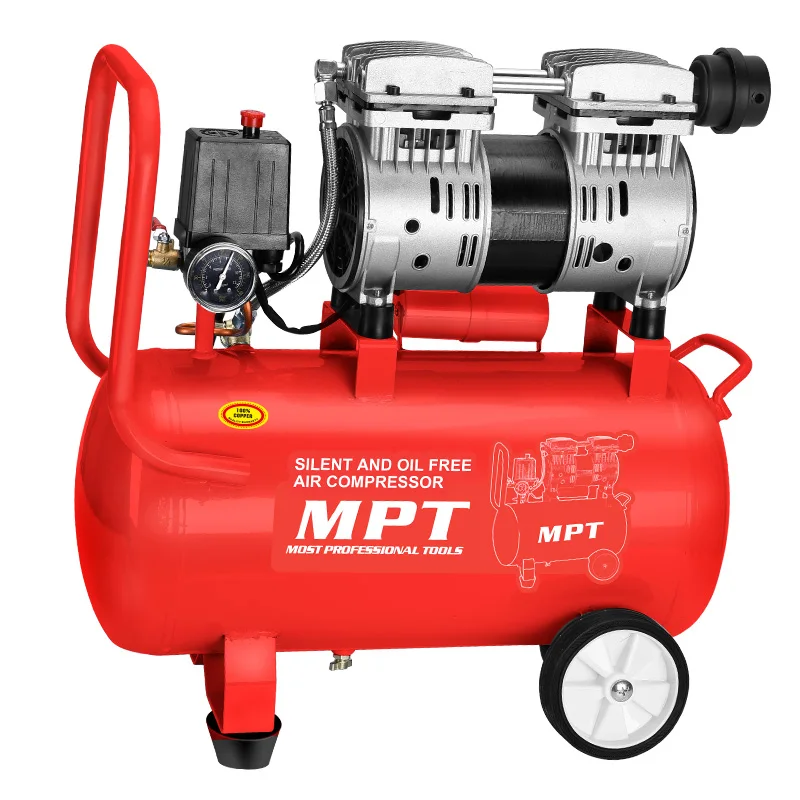 
MPT 24L 800W New Copper Silent And Oil Free 7 Bar Air Compressor  (62318091165)