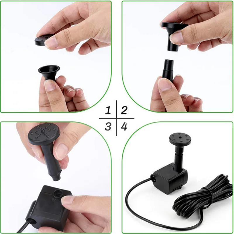 Waterfall Solar Powered Floating Pool Mini Bird Bath Feature Fountain Outdoor Water Pump Solar Water Fountain