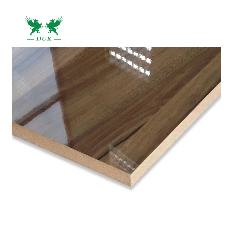 Good Price High Gloss Acrylic UV MDF Board, UV Mirror Melamine MDF Board For Door