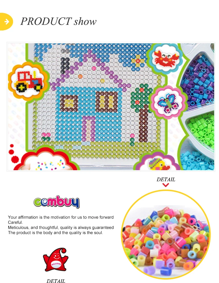Intelligence set children iron perler diy beads kit from china