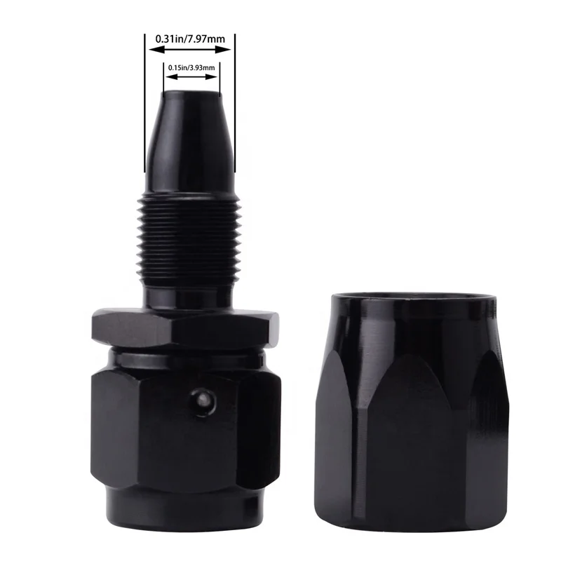 Universal Aluminum AN4 45/90/180 degree AN Fitting Swivel Fuel Line Hose End Fitting Joint