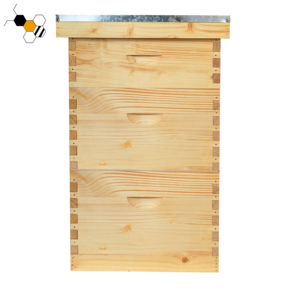 Langstroth 4 Layer Bee Hive Unassembled Beehive Box House For Bee Hive