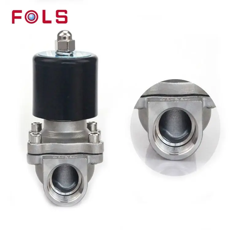 DN20 3/4 inch 2W-200-20 Normally Closed stainless steel  AC220V DC12V DC24V 2 way mini electric actuator Solenoid Valve