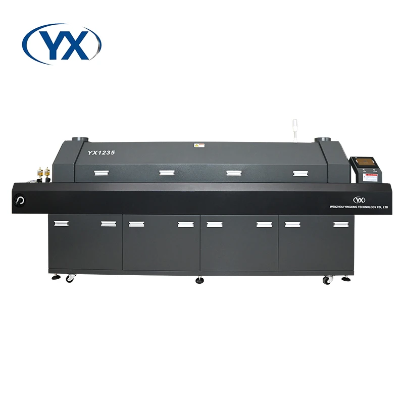 12 температурная зона YX1235 духовка для повторной пайки производственной линии SMT