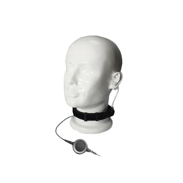 Laryngophone Earpiece Throat Mic Headset Bodyguard FBI