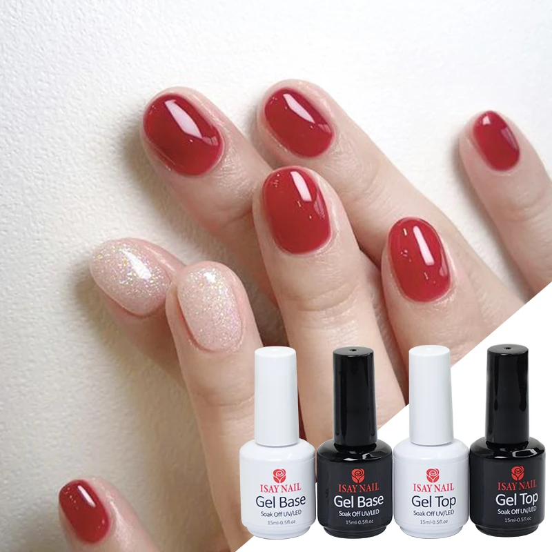 Гель-лак для ногтей маникюрный удаляемый замачиванием постоянный УФ-гель гибридное базовое и топовое покрытие