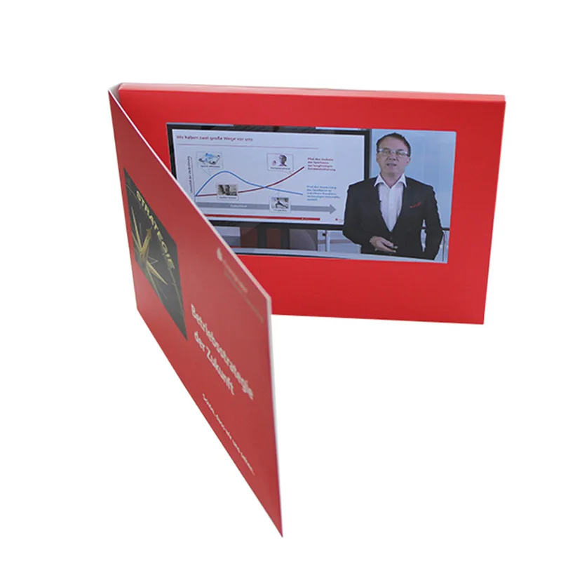 Best video brochure 2021 Gv  cards custom quilling paper handmade greeting card video book  memory card 4 gb sd