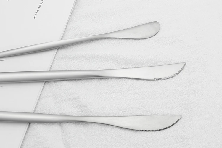 
Amazon Top Seller Home Hotel Stainless Steel 18/10 Dinner Knife Fork Spoon Flatware Silverware for Wedding Cutlery Set 