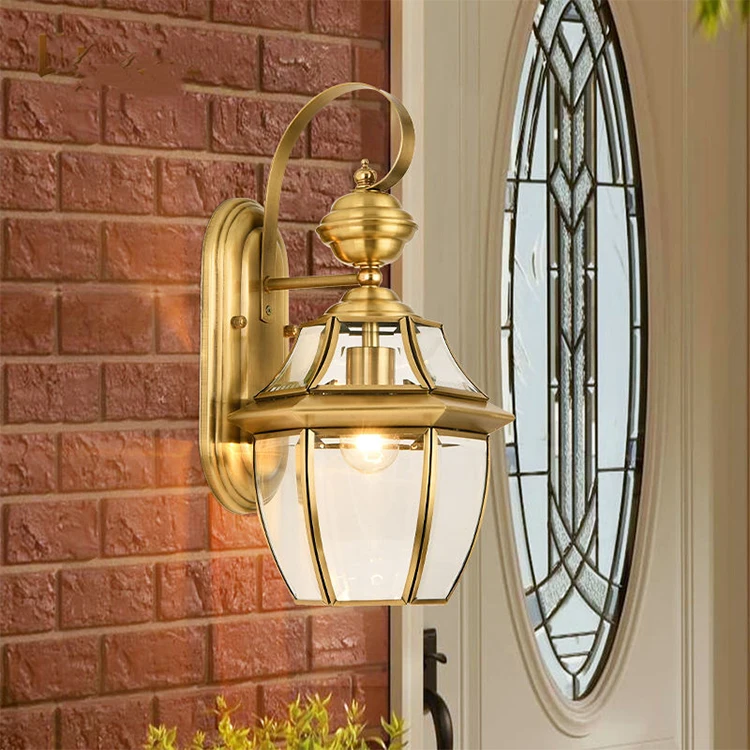 New high quality outdoor wall lights copper outdoor wall lamp vintage for outdoor wall lamp lighting led