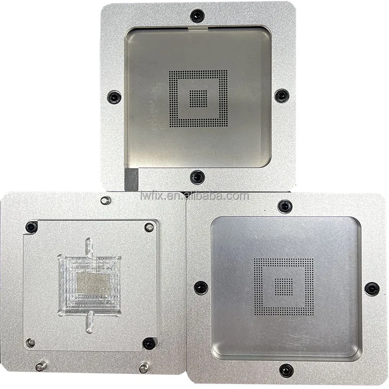 Aluminium Alloy BGA Reballing Kit Balls Stencils Kits For Chip Rework Repair Soldering Station Planting Fixtures