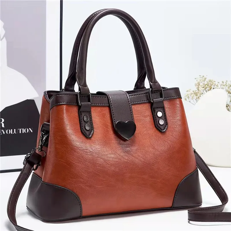 Large capacity messenger bag 2022 new trendy fashion PU leather big bag PU leather shoulder handbag
