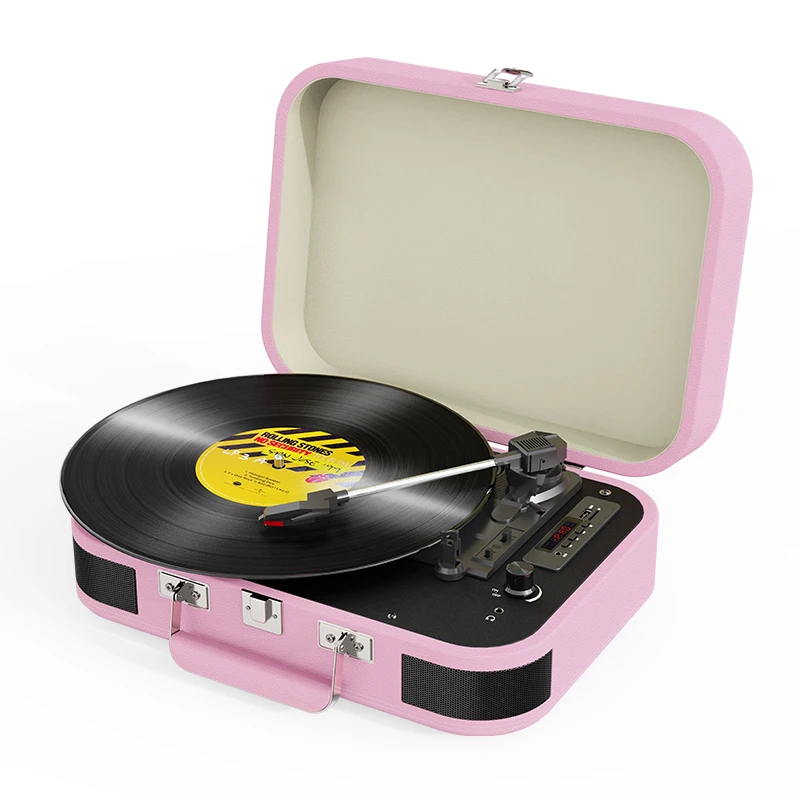 Оптовая продажа от производителя портативный вращающийся проигрыватель граммофона Ретро винтажный деревянный виниловый