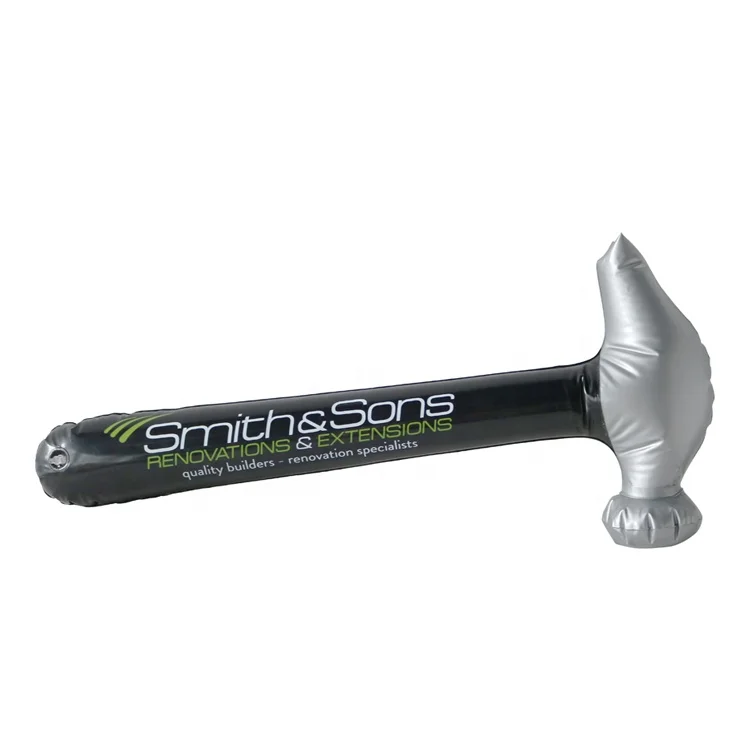 Hot sale children Custom Logo Plastic Inflatable Nail Hammer Toy