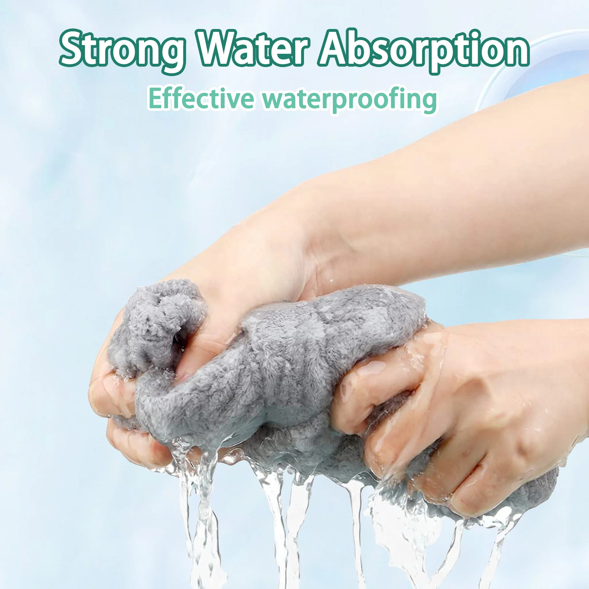 Sweet Washing Face Headbands Coral Fleece Wrist Band Spa Hair Band For Women