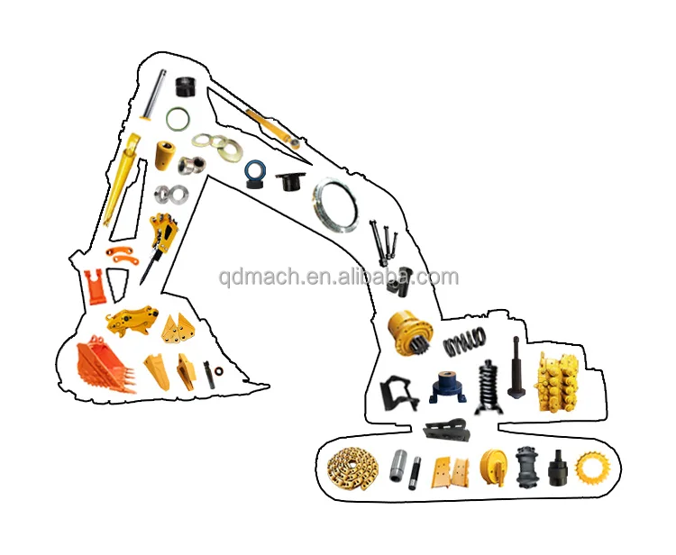 Customized brand new rc hydraulic excavator body parts pc200-7